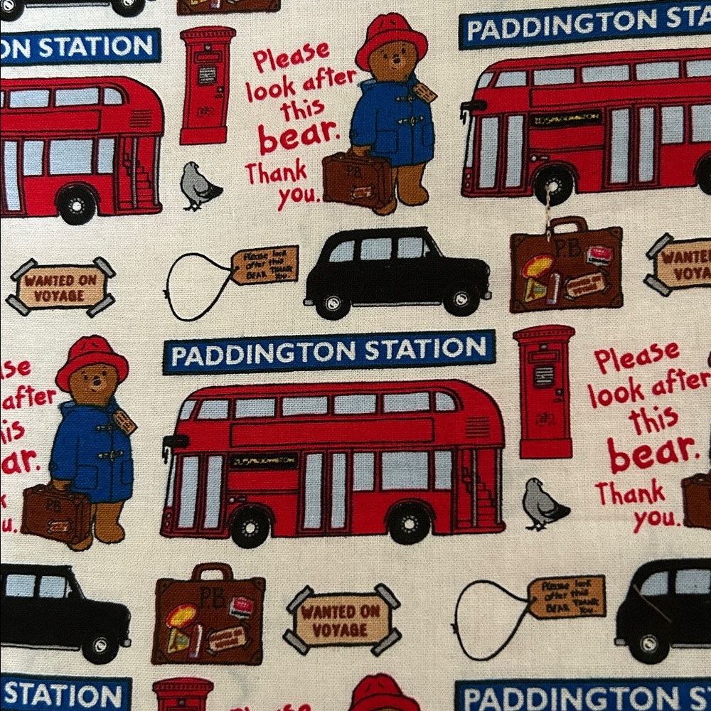 Colorful Paddington Bear Blanket